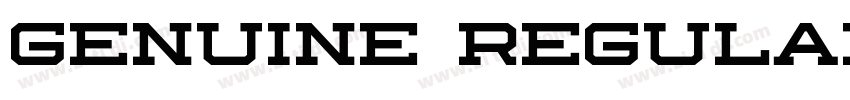 GENUINE Regular字体转换 GENUINE Regular字体转换